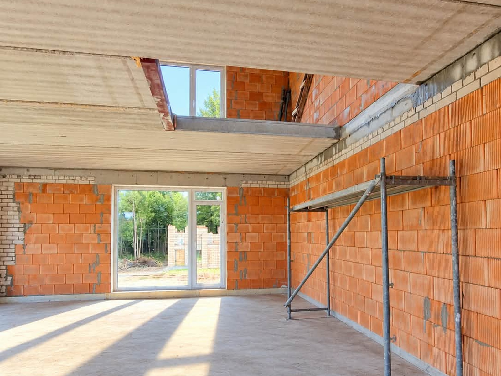 Vidaus erdvė statybų metu